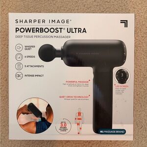 Sharper Image Powerboost Ultra Deep Tissue Massager - Black